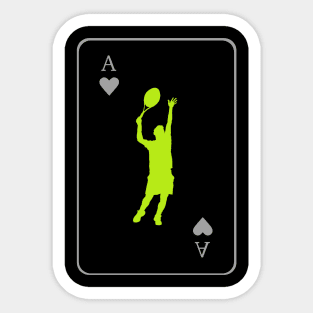 Tennis Ace Card Sticker